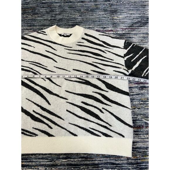 Rails Lana Mixed Abstract Tiger Wool Cashmere Blend Sweater Size S - Picture 9 of 10